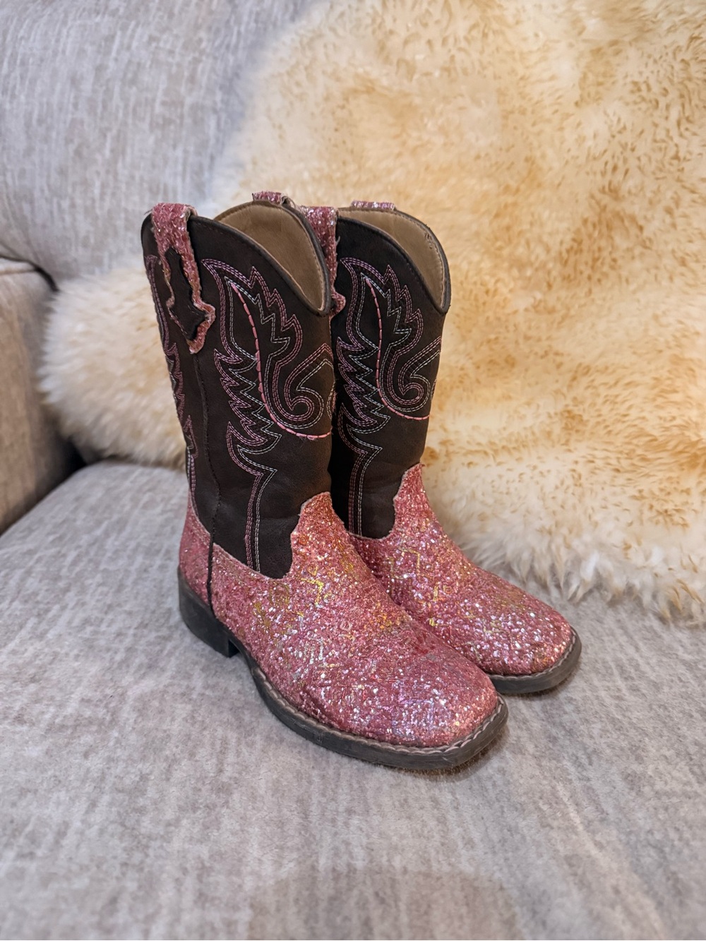 Girls roper cowgirl boots
